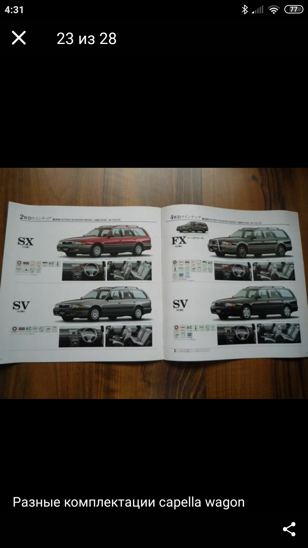 Брошюры 626 kombi/capella cargo. — Mazda 626 III (GD) бензин, 2 л