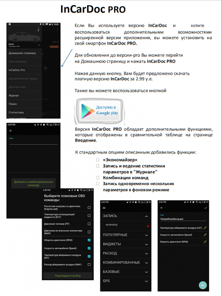 Обзор работы программы InCarDoc Android PRO/«Экономайзер» — Renault ...