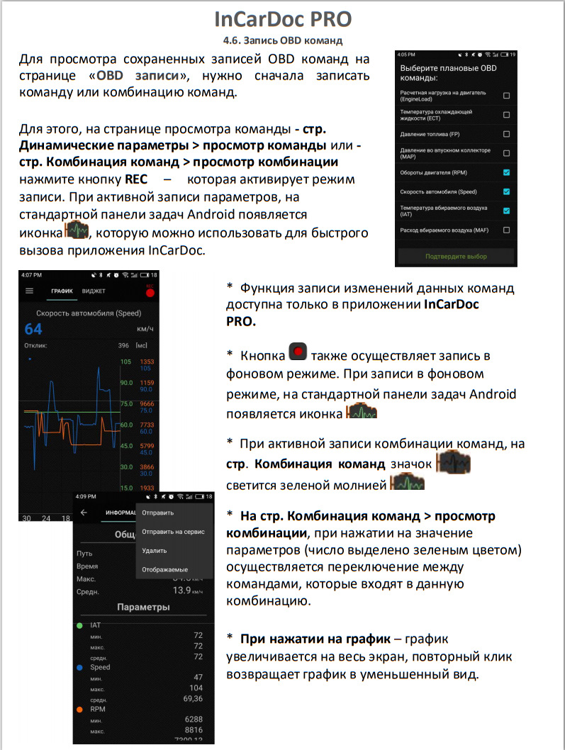 Обзор работы программы InCarDoc Android PRO/«Экономайзер» — Renault ...