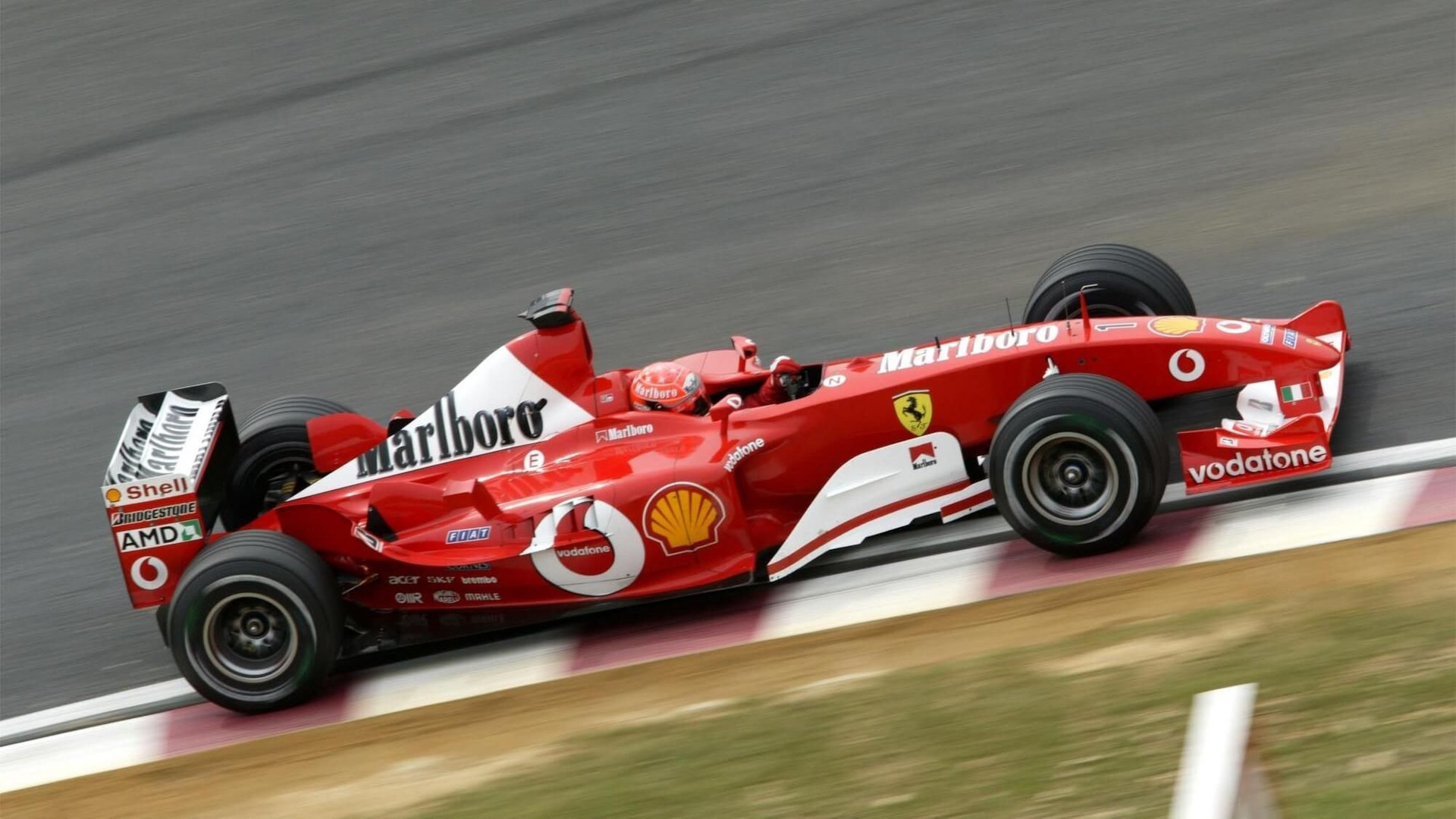 Ferrari F2003-GA F-1, 2003 #1 M.Schumacher (Hot Wheels #B1023) +
