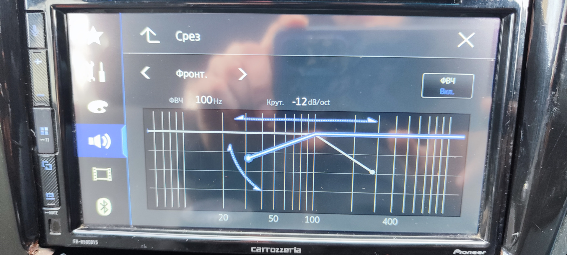Pioneer Carrozzeria FH-8500DVS — Toyota Mark II (90) бензин, 2,5 л