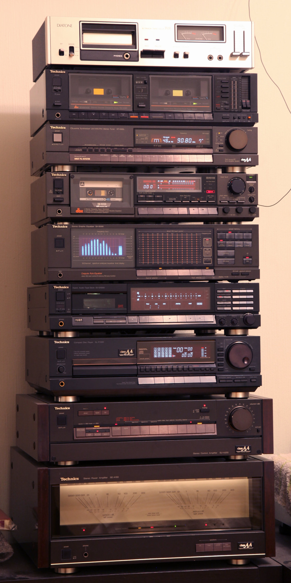 14 1984-85 Technics SU-300 SU-Z100 SU-Z150 SU-Z200 SU-Z250 SU-Z400
