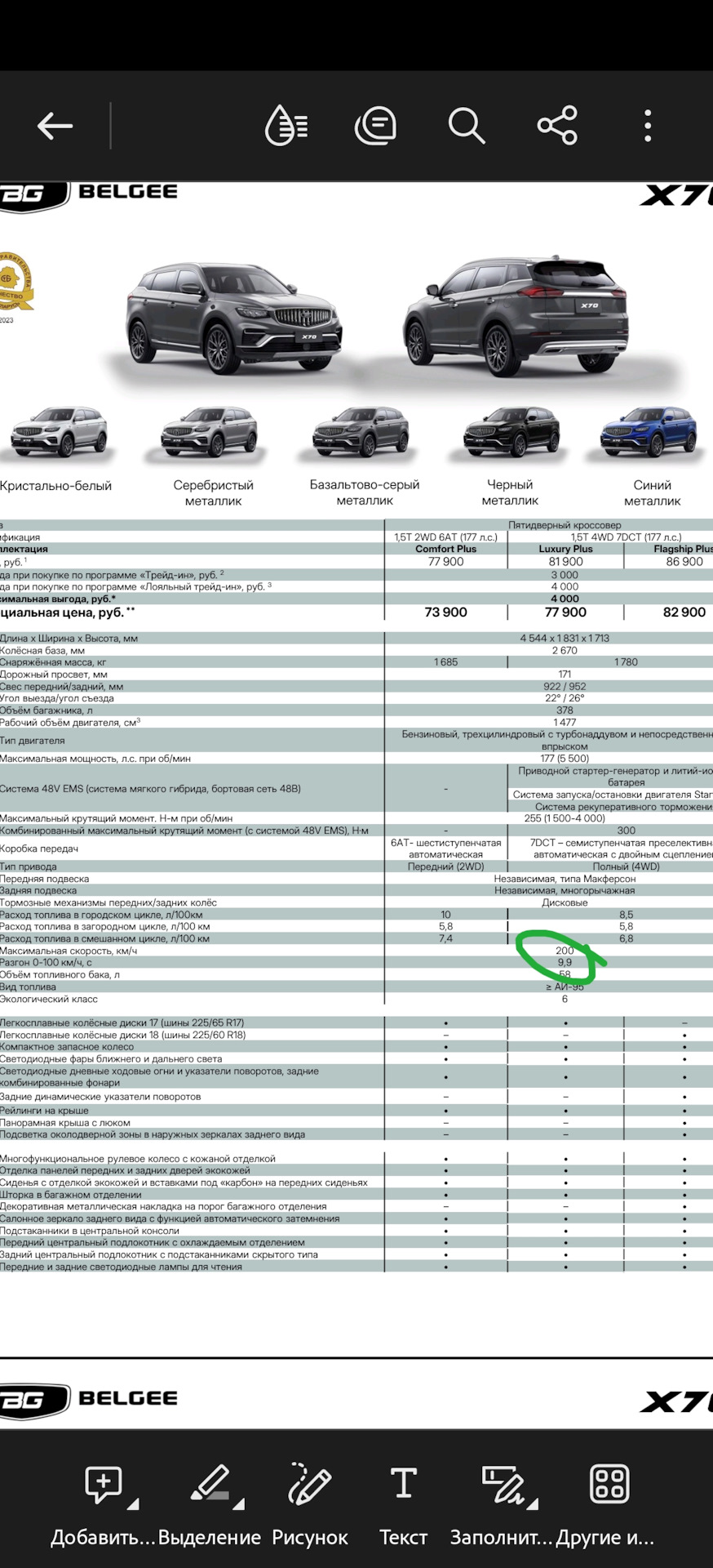 Обзор Belgee X70 он же «Geely Atlas Pro», он же «Boyue Pro» 1.5T
